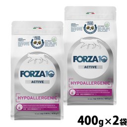 フォルツァ10 Forza10 キャットフード ハイポアレルジェニックアクティブ 皮膚ケ・被毛ア用食事療法食 400g×2袋