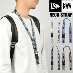 スマホ ストラップ 落下防止 ネックストラップ ブランド ニューエラ NEWERA メンズ レディース スマートフォン 携帯 スマホストラップ 首かけ カメラストラップ ネックホルダー チケットホルダー 鍵 紛失 落下 防止 バックル 白 青 紺 黒 社員証 IDカード カメラ デジカメ