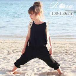 キッズ 女の子 おしゃれ 服 セットアップ 通販 上下セット 夏 10006331 タンクトップ ノースリーブ パンツ 7分丈パンツ 七分丈パンツ リボン かわいい 大人っぽい カジュアルセットアップ カジュアルパンツセット 子ども服 子供服 キッズファッション