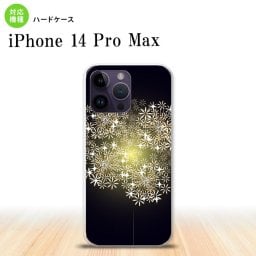 iPhone14 ProMax iPhone14 Pro Max スマホケース 背面ケース ハードケース 花火 小玉 黒 2022年 9月発売 nk-i14pm-216