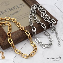 レディースネックレス ケーブルチェーン ステンレス シンプル 18kgp 金メッキ シルバー ゴールド silver gold あずきチェーン 金属アレルギー対応 女性