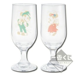 ペアグラス 約16cm〈ディズニーミッキーマウス 90周年〉/一番くじ B賞　90 YEARS of ROMANCE/MICKEYMOUSE 90th -MICKEY AND MINNIE-日本限定デザイン/新品未開封