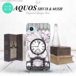 【SHV38】【スマホケース/スマホカバー】【アクオス セリエ ミニ】SHV38 スマホケース AQUOS SERIE mini SHV38 カバー アクオス セリエ ミニ 妖精と時計 黒 nk-shv38-1256【メール便送料無料】