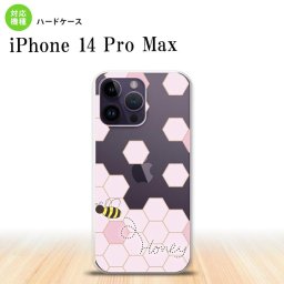 iPhone14 ProMax iPhone14 Pro Max スマホケース 背面ケース ハードケース ハニー クリア ピンク 2022年 9月発売 nk-i14pm-1687