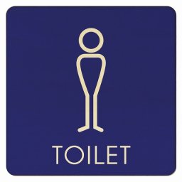 9x9cm トイレ 御手洗 TOILET トイレマーク J2 男 MENS ピクトサイン 木製ドアサイン ドアプレート インテリア 施設 案内