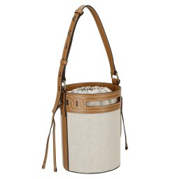 トッズ TOD'S バッグ ショルダーバッグ 肩掛けバッグ XBWKTEKT200T39 02PU ケイト レザー＆キャンバス バケット バッグ スモール レディース ベージュ+ブラウン 本革 レザー