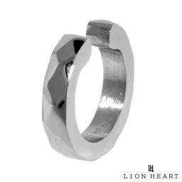 ライオンハート デュオ イヤーカフ カッティング サージカルステンレス シルバー メンズ ブランド LION HEART