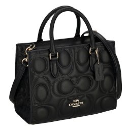 コーチファクトリー アウトレット COACH FACTORY バッグ ハンドバッグ トートバッグ 手提げ ショルダーバッグ 斜め掛けバッグ CY670 IMBLK マギー スモール トート バッグ・シグネチャー レザー レディース ブラック