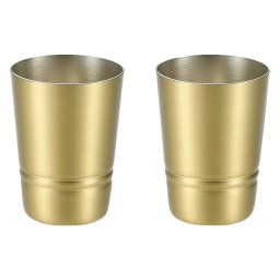 【ギフト対応無料】食楽工房 シンプルライン 真鍮製ショットタンブラー 2P (BSS-21L-2P) ※送料無料(北海道・沖縄は除く)