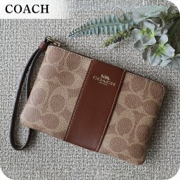 コーチ ポーチ レディース ブランド COACH Indonesia CW854 IMXHE タン/ブラウン
