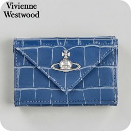 ヴィヴィアン・ウエストウッド 三つ折り財布 三折財布 レディース ブランド Vivienne Westwood China 5115002EW-L0098 BLUE ブルー