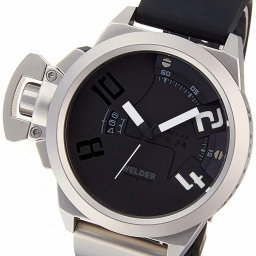 2年保証 新品 WELDER ウェルダー K24-3803 腕時計 シルバー カラーガラス ラバーベルト メンズ レディース 男女兼用