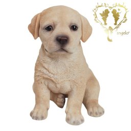 【お座りラブラドール・レトリバー】　本物そっくり 犬 ドッグ 置物　ガーデニング   エントランス リビング  おしゃれ インテリア置物 ウエルカム お出迎え　Woobia