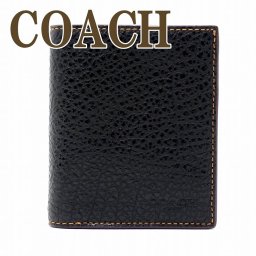 コーチ 財布 メンズ 二つ折り財布 COACH レザー ブラック 11989BLK ブランド 人気