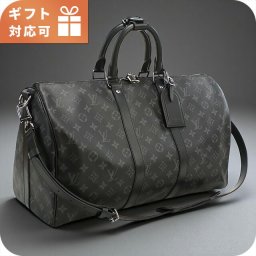 ルイヴィトン ボストンバッグ ユニセックス ブランド LOUIS VUITTON エクリプス キーポル・バンドリエール 45 M40569 ブラック バッグ