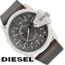 DIESEL ディーゼル MASTER CHIEF マスターチーフ 腕時計 DZ1206 メンズ ブラウン グレー レザー 海外品 無料ラッピング可
