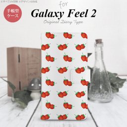 Galaxy Feel 2 手帳型 スマホ ケース カバー ギャラクシー 苺・イチゴ【ギャラクシー フィール 2,Galaxy,Feel,2,docomo,ドコモ,メール便 送料無料】