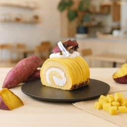 白金スイーツ シルクスイート ロールケーキ ハーフ ギフト ケーキ 冷凍 スイーツ おしゃれ モンブランロール