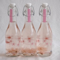 3本セット(フルーツ甘口ロゼサクラさくらの花入りalco6度(山梨県)) 375ml×3本