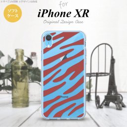 iPhoneXR iPhone XR スマホケース ソフトケース ゼブラ 赤 メンズ レディース nk-ipxr-tp023