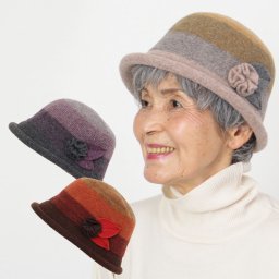 シニア 帽子 おばあちゃん 誕生日プレゼント 女性 70代 80代 90代 贈り物 ギフト ファッション レディース 高齢者 婦人服 母親 祖母 お花モチーフグラデーションハット ギフト（csf-fz2-rb0006）
