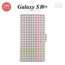 SC-04L SCV42 Galaxy S10+ 手帳型スマホケース カバー 花十時 ふんわり nk-004s-s10p-dr1354