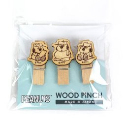 スヌーピー ウッドピンチ（3個セット） ウッドストック 文具 日本製