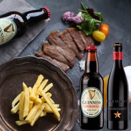 夏ギフト お中元 ビール 2本 おつまみ ギフト トリュフ国産ポテト イネディット ギネス 330ml メッセージ無料 誕生日 プレゼント