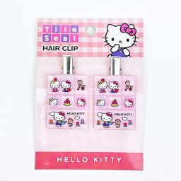 サンリオ ハローキティ タイルシールヘアクリップ ピンク Sanrio