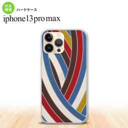 iPhone13ProMax iPhone13 Pro Max 背面ケース カバー ステンドグラス風 帯 レッドブルー ステンドグラス風 iPhone13 マックス 6.7インチ  nk-i13pm-sg17