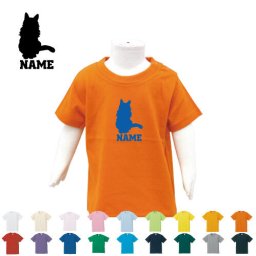 ターキッシュアンゴラ  名入れTシャツ/ベビー服、キッズ服、お名前、子供服、キッズウェア、こども服、入園、入学、新学期、幼稚園、保育園、小学校、、夏服【ネコポス発送可】【cf_bst】猫　ネコ　ねこ　キャット　ペット
