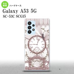 SC-53C SCG015 Galaxy A53 5G スマホケース 背面ケース ハードケース 時計 妖精 シック メンズ レディース nk-a53-1254