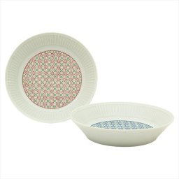 とくさ七宝文 ペアプレートセット  6829-01 内祝 内祝い お祝 御祝 記念品 出産内祝い プレゼント 快気祝い 粗供養 引出物