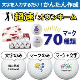 超速オウンネーム!!最短即日出荷!! かんたん作成!! 選べるマーク70種類!! 名入れゴルフボール/ウィルソン レディース用 ベアー 2020年モデル WH 12球/名前入り/コンペ/プレゼント/景品/還暦/父の日/誕生日/ホールインワン/ラッピング無料