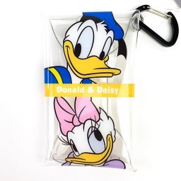 ディズニー ドナルド&デイジー クリアマルチケース Sサイズ ケース ポーチ マルチケース ドナルド デイジー  (MCOR)