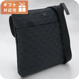 エンポリオ・アルマーニ 斜め掛け ショルダーバッグ メンズ ブランド EMPORIO ARMANI レザー ブルガリア Y4M416 BLACK ブラック バッグ