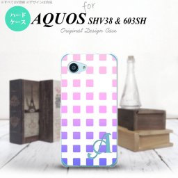 【603sh】【スマホケース/スマホカバー】【アクオス Xx3 ミニ】603sh スマホケース AQUOS Xx3 mini ケース アクオス Xx3 ミニ イニシャル スクエア ピンク nk-603sh-1363ini【メール便送料無料】