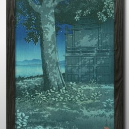 川瀬巴水 旅みやげ第3集 秋田八郎潟 A3 サイズ ポスター アート おしゃれ 絵画 インテリア 北欧 イラスト マット紙 艶消し アートパネル 額 フレーム デザイン 壁掛け ギフト 新築祝い ディスプレイ 引越し祝い　新生活　空間デザイン 