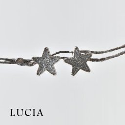 【LUCIA ルチア】ラメ 星 ピアス (2081)レディース アクセサリー キャッチ イヤリング スター シルバー グリッター シンプル おしゃれ カジュアル かわいい 大人可愛い 30代 40代 50代 きれいめ 人気 クリスマス 母の日 ギフト プレゼント