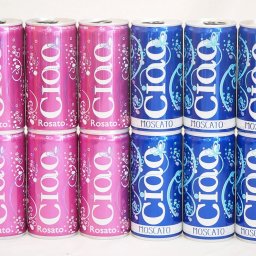 飲みきりイタリアワイン缶12本セット(チャオ モスカート 甘口微発泡白ワイン チャオ ロザート やや辛口微発泡ロゼワイン) 200ml×12本