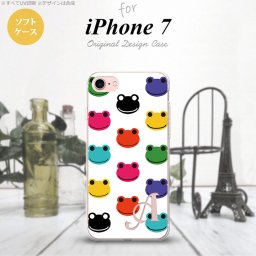 【iPhone7】【スマホケース/スマホカバー】【アイフォン７】iPhone7 スマホケース ケース アイフォン７ ソフトケース イニシャル カエル・かえる （B） nk-iphone7-tp162ini【メール便送料無料】