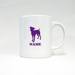ミニチュアピンシャー 名入れマグカップ 犬種別シルエット 愛犬 ペット わんこ 家族 犬好き ドッグ ノベルティ  陶器マグ 名入れ 名入れギフト 定番 マグカップ マグ 名入れ  父の日のプレゼント