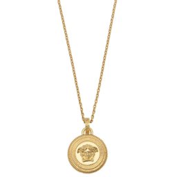 ヴェルサーチェ Versace メドゥーサ ビギー グレカ ペンダント ネックレス 1004595-1A00620-3J000 anve00051m アクセサリー ジュエリー メンズ レディース ユニセックス ゴールド