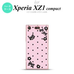 【SO02K】【スマホケース/スマホカバー】【エクスペリア XZ1】SO02K スマホケース Xperia XZ1 Compact SO-02K カバー エクスペリア XZ1 ドット・花柄(B) ピンク nk-so02k-351【メール便送料無料】