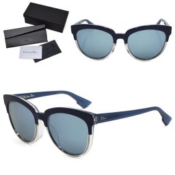 Dior ディオール SIGHT1F REN 56 サングラス アイウェア ブルー クリア グレー レディース