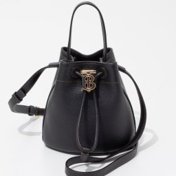 バーバリー BURBERRY 8066182 トートバッグ レディース バッグ ミニ TBバケットバッグ ショルダーバッグ 2way 斜め掛け レザー カジュアル 肩掛け 鞄 プレゼント お祝い 記念 ギフト ブラック