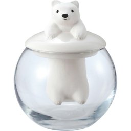 【直送】ドーム型加湿器 アニマル [26-0254-127] シロクマ 卓上加湿器 陶器製 自然気化式 エコ加湿器 ぷかぷか 癒やし インテリア 贈り物 ギフト