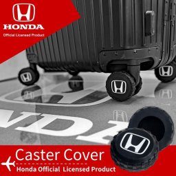 【ラッピング＆送料無料】Honda 公式ライセンス商品 キャスターカバー スーツケース ブラック レッド