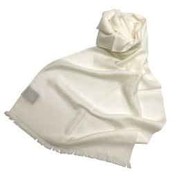 グッチ GUCCI マフラー 165904 3G646 9000 GGパターン ウール シルク 混紡 ストール WHITE クリーム系ホワイト