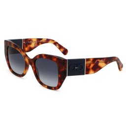 サルヴァトーレ フェラガモ Salvatore Ferragamo サングラス UVカット グローバルフィット アイウェア バタフライ SF1045S-609 レディース ハバナ+グレーグラデーション 国内正規品